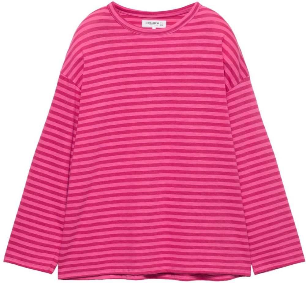 Pull&Bear Tričko  ružová / fuksia