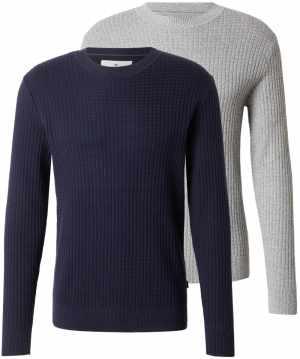 Jack & Jones Premium Sveter 'JPRBLUBARKLEY'  tmavomodrá / sivá