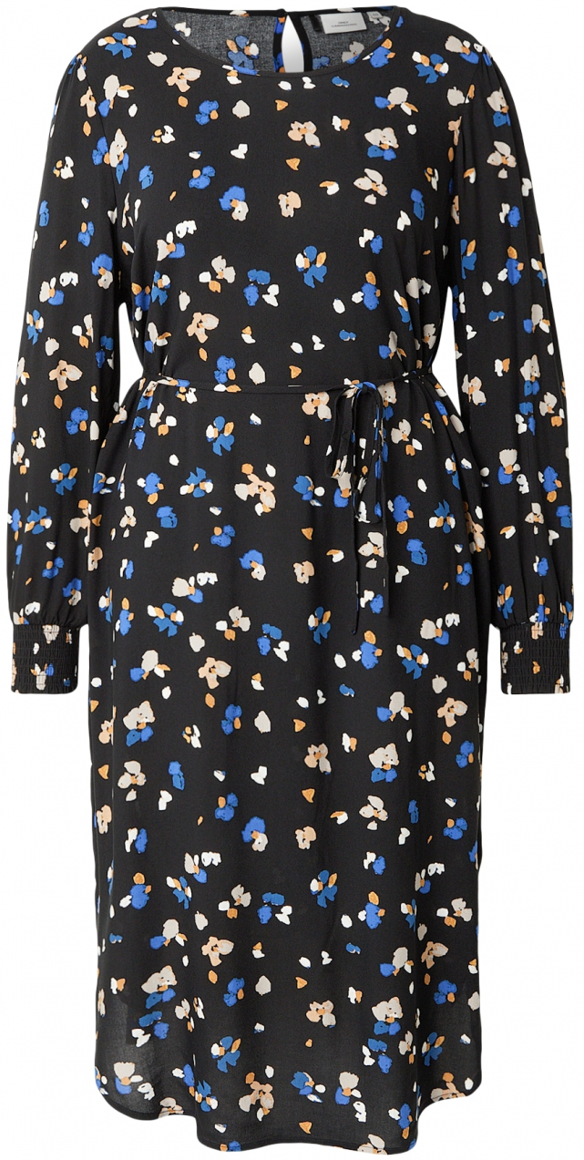 ONLY Carmakoma Šaty 'CARPETREA'  azúrová / svetlohnedá / čierna / biela