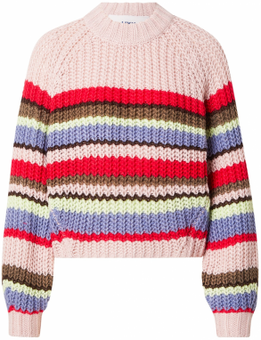 JJXX Sveter 'JXKELLY'  kráľovská modrá / čokoládová / slivková / krvavo červená