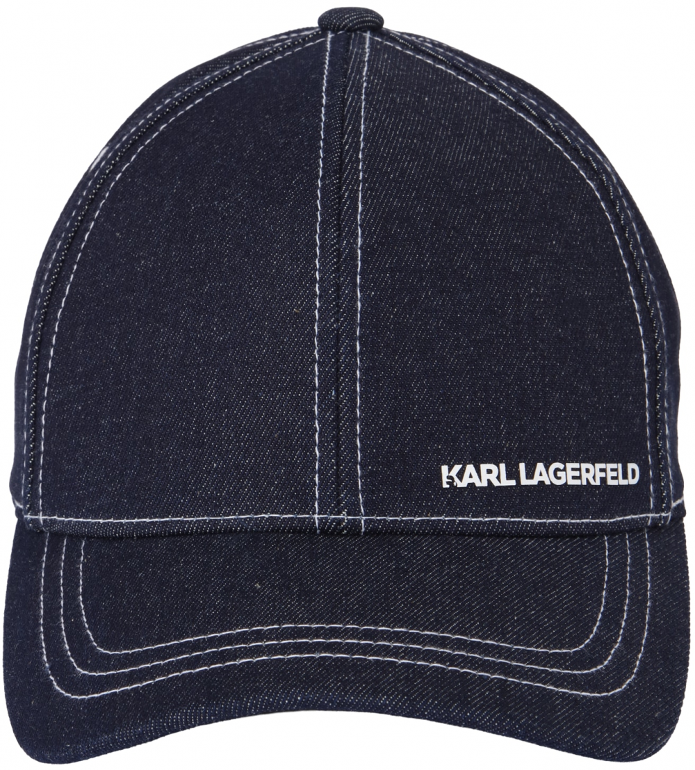 Karl Lagerfeld Čiapka  tmavomodrá / biela