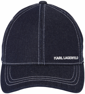 Karl Lagerfeld Čiapka  tmavomodrá / biela