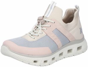 Rieker Sport Nízke tenisky  svetlosivá / ružová / púdrová