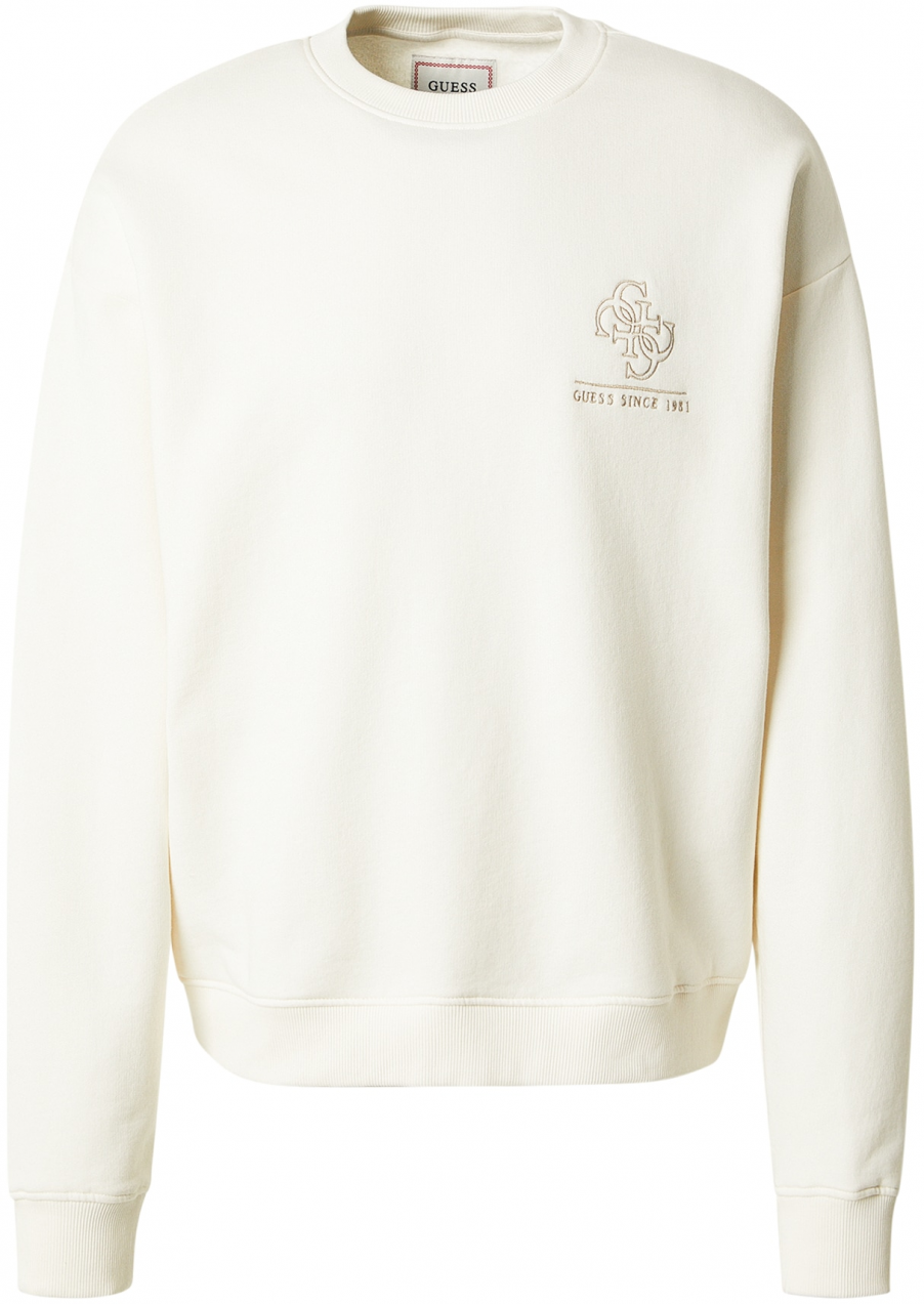 GUESS Mikina  zlatá / biela