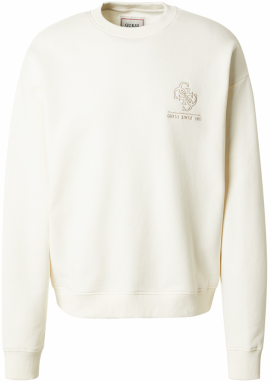 GUESS Mikina  zlatá / biela