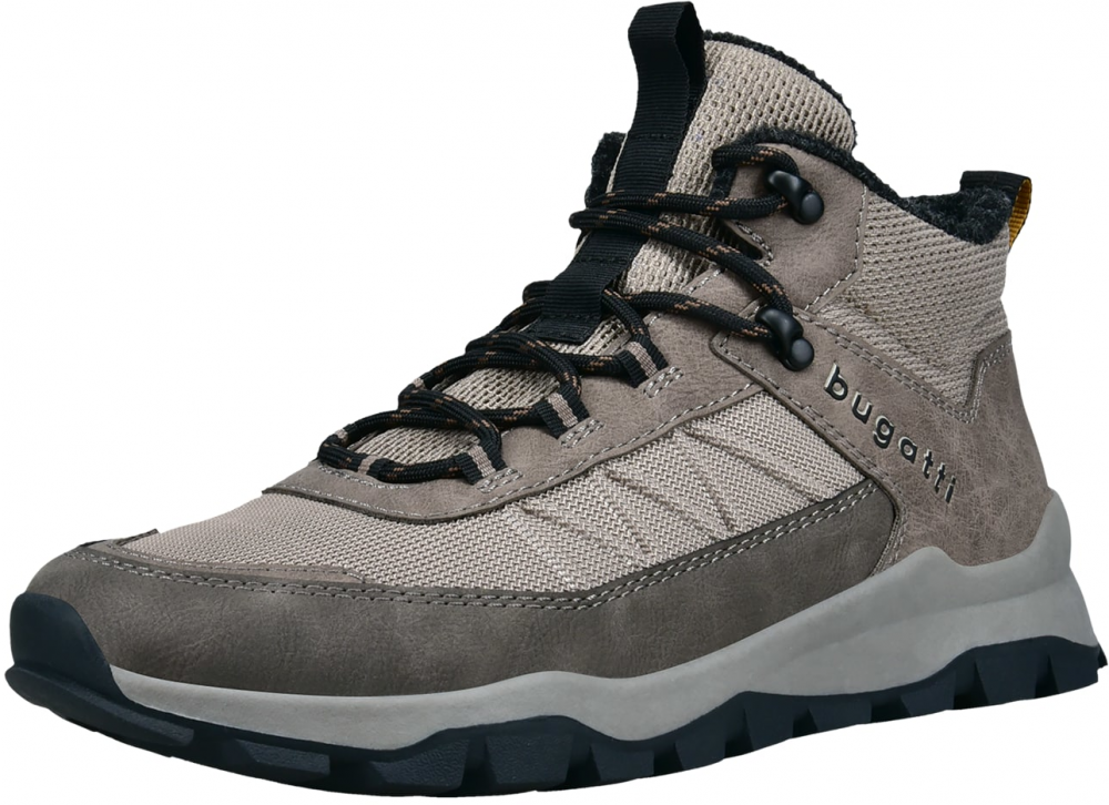 bugatti Šnurovacie čižmy  tmavosivá / čierna