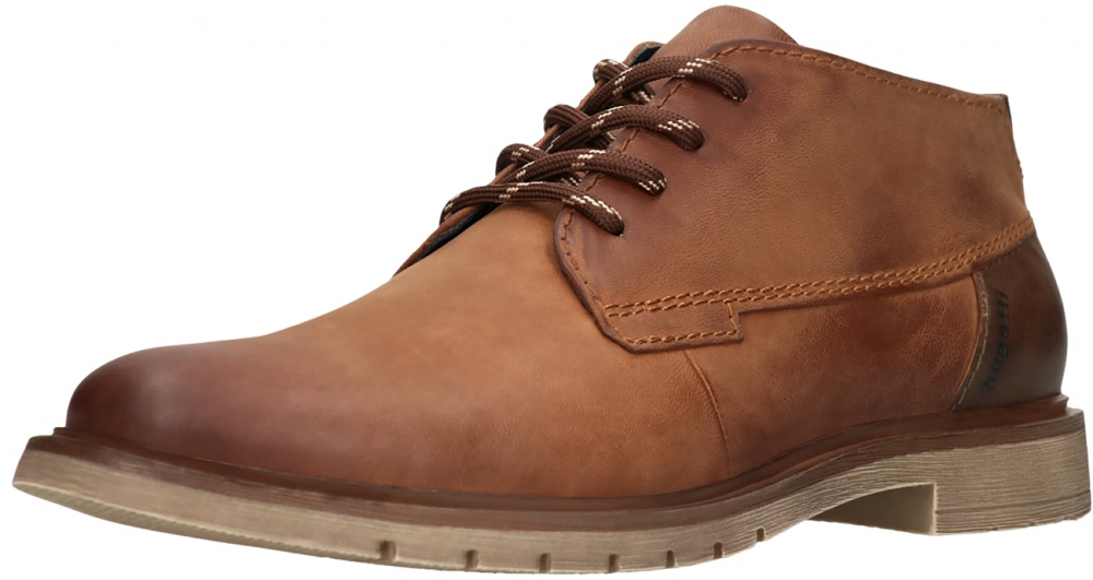 bugatti Šnurovacie čižmy  koňaková