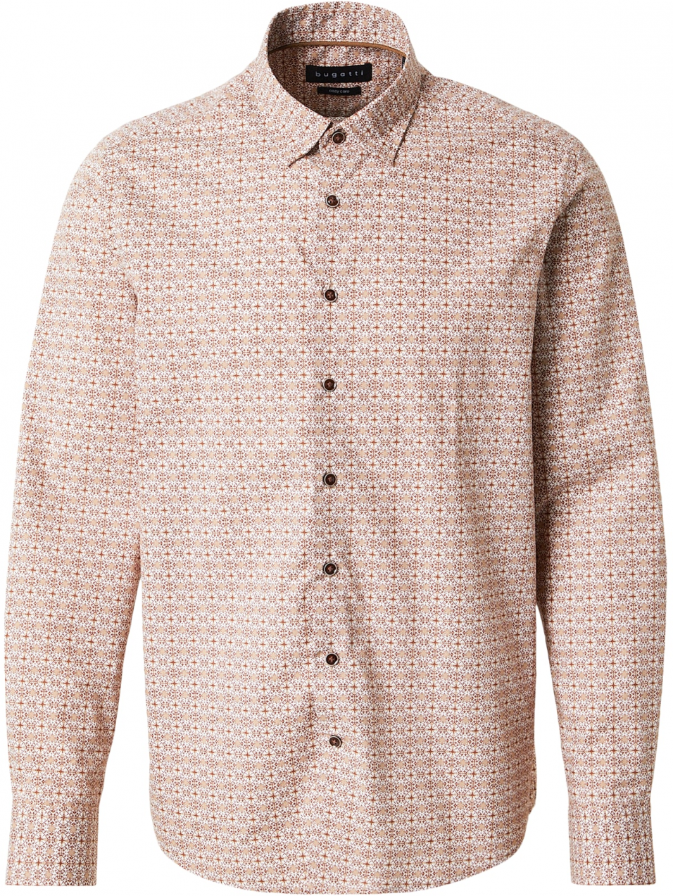 bugatti Košeľa  béžová / koňaková / biela
