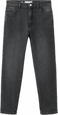 MANGO Džínsy  čierny denim