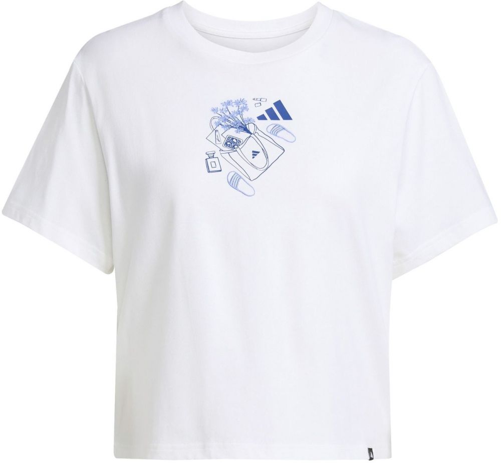 ADIDAS SPORTSWEAR Funkčné tričko  námornícka modrá / svetlomodrá / biela