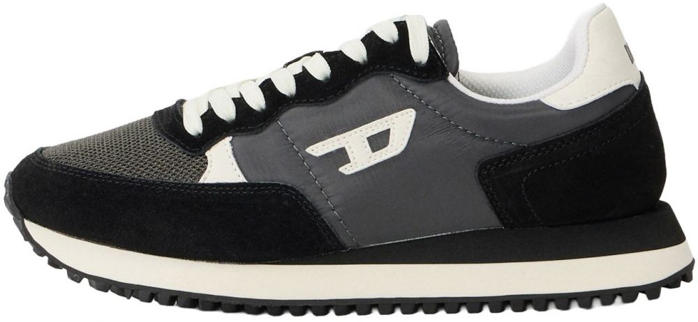 DIESEL Nízke tenisky 'D-LIGHT'  tmavosivá / čierna / biela