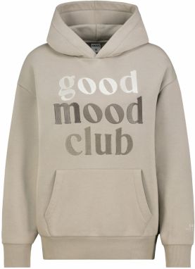 Sublevel Mikina  béžová / tmavošedá / biela