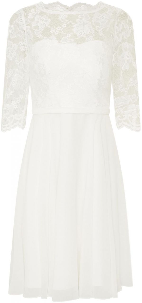 mascara Kokteilové šaty  slonová kosť