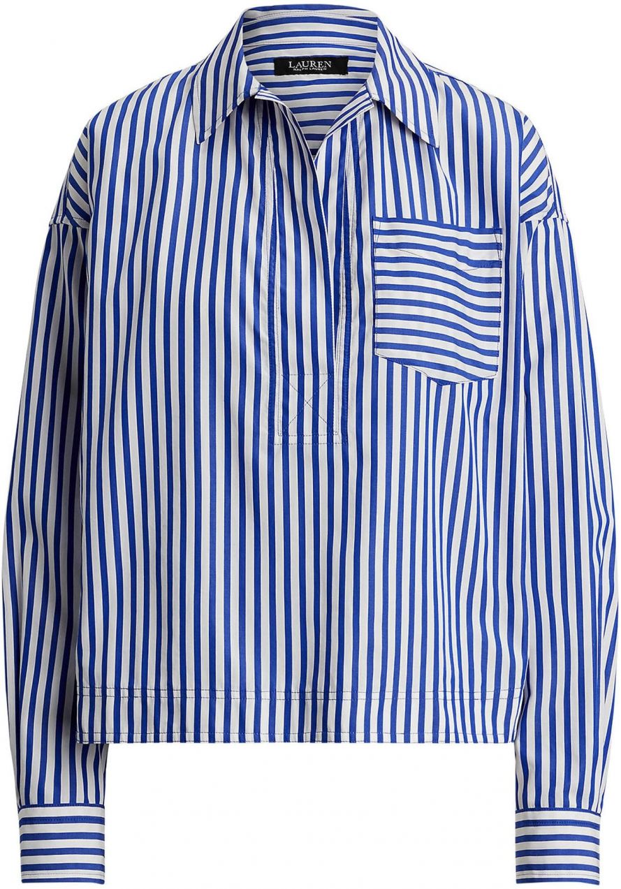 Lauren Ralph Lauren Blúzka  modrá / biela