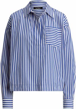 Lauren Ralph Lauren Blúzka  modrá / biela