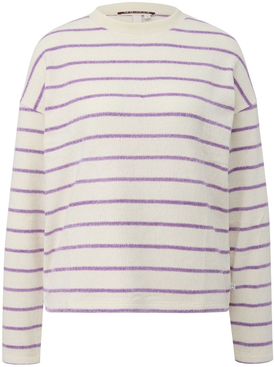 QS Sveter  krémová / levanduľová