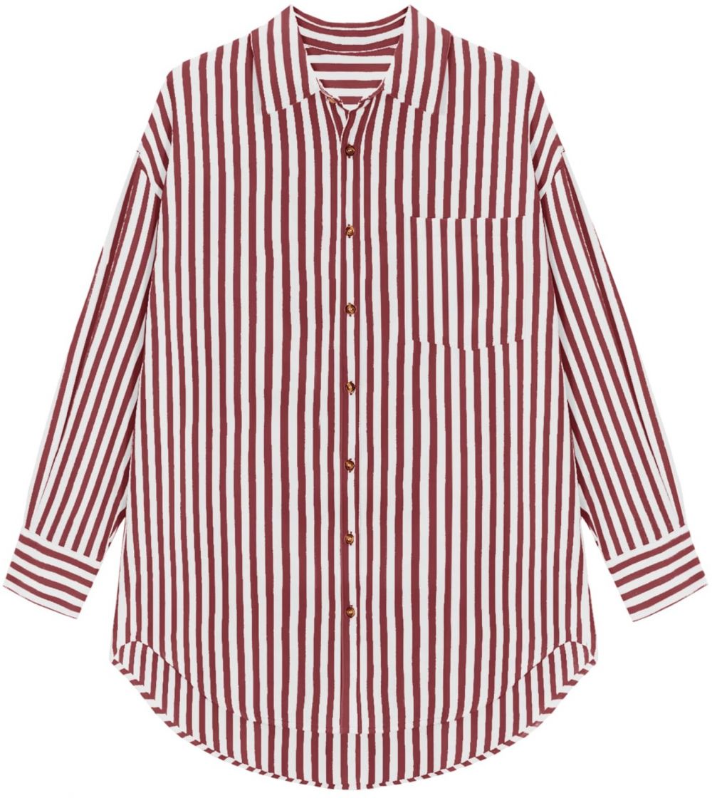 Imily Bela Blúzka  červená / biela