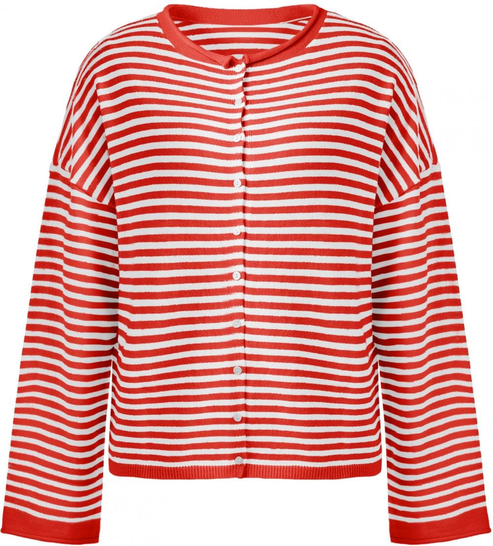 Imily Bela Kardigán  červená / biela