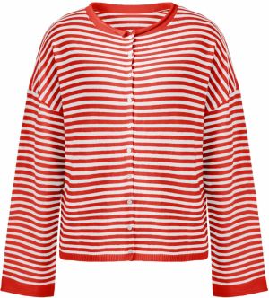Imily Bela Kardigán  červená / biela