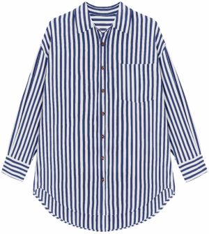 Imily Bela Blúzka  námornícka modrá / biela