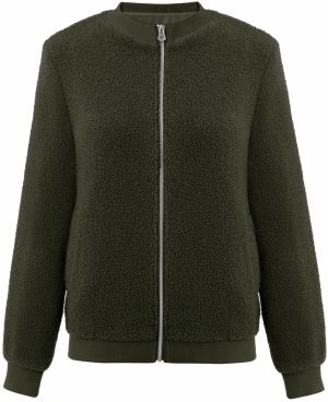 Imily Bela Prechodná bunda  tmavozelená