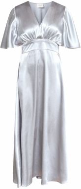 SISTERS POINT Večerné šaty 'GISELA'  strieborná