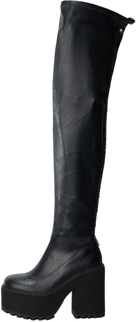 BUFFALO Čižmy nad koleno 'KILLAH'  čierna