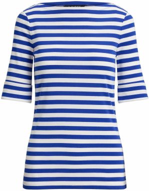 Lauren Ralph Lauren Tričko  tmavomodrá / biela