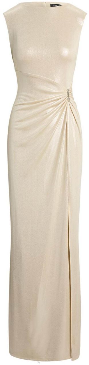 Lauren Ralph Lauren Večerné šaty  šampanské