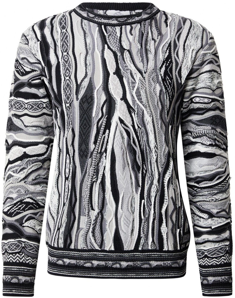 Carlo Colucci Sveter 'Fanti'  sivá / čierna / biela