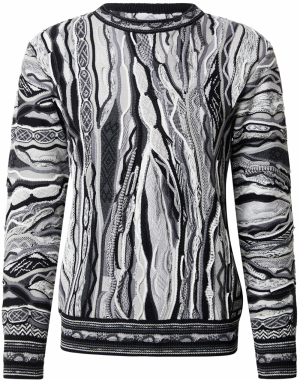 Carlo Colucci Sveter 'Fanti'  sivá / čierna / biela