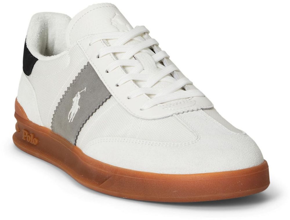 Polo Ralph Lauren Nízke tenisky 'AERA'  sivá / čierna / biela