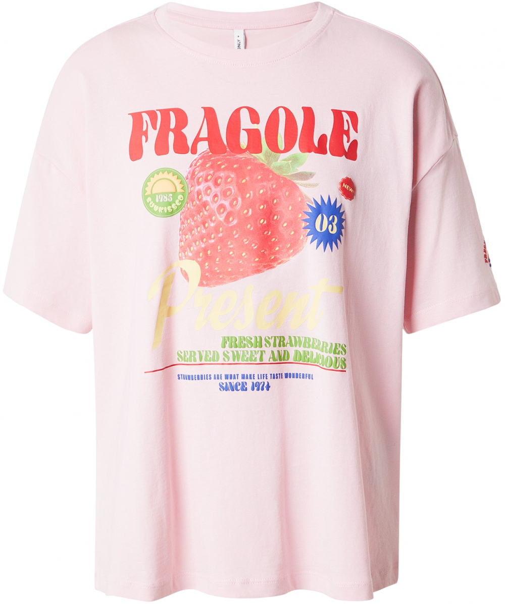 ONLY Tričko 'ONLBOLETTE'  modrá / svetlozelená / ružová / červená