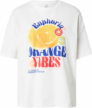 ONLY Tričko 'ONLBOLETTE'  tmavomodrá / oranžová / červená / biela