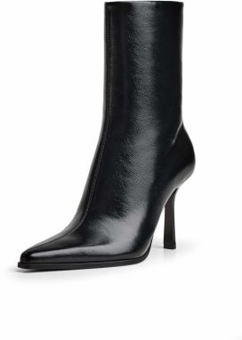 Bershka Členkové čižmy  čierna