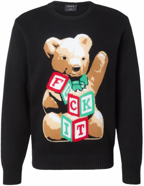 HUF Sveter  svetlohnedá / svetlozelená / červená / čierna