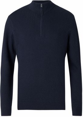 Abercrombie & Fitch Sveter  námornícka modrá