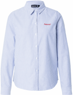 PIECES Blúzka 'PCIRENE'  modrá / červená / biela