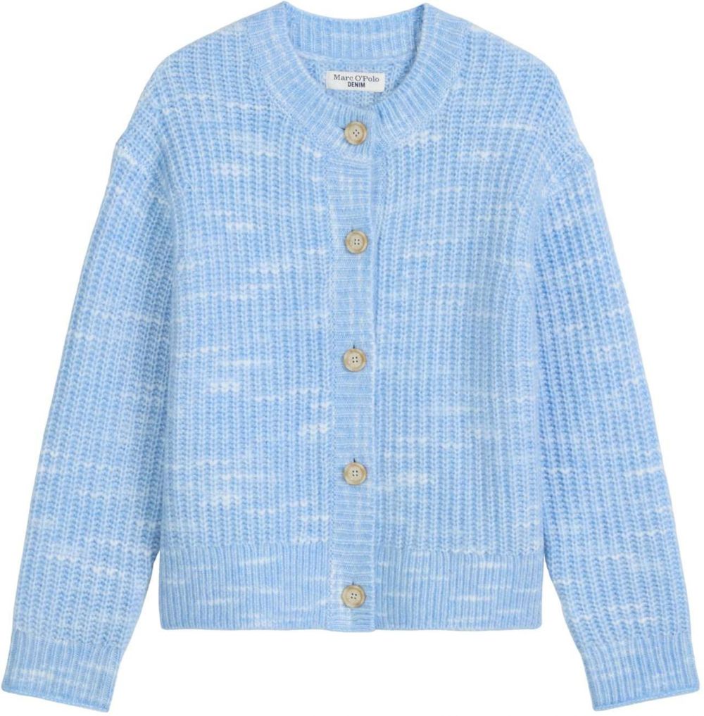 Marc O'Polo DENIM Kardigán  nebesky modrá / biela