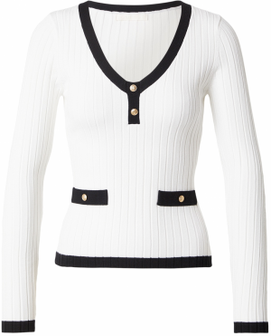 GUESS Sveter 'LAUREL'  krémová / čierna