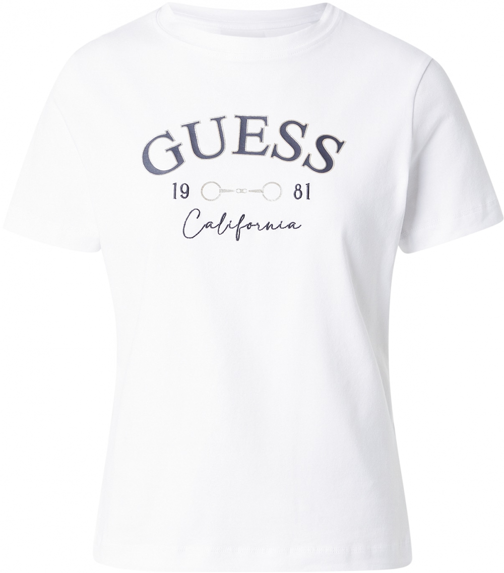 GUESS Tričko 'BEATRIZ'  námornícka modrá / tmavošedá / biela