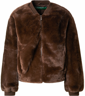 UNITED COLORS OF BENETTON Prechodná bunda  tmavohnedá