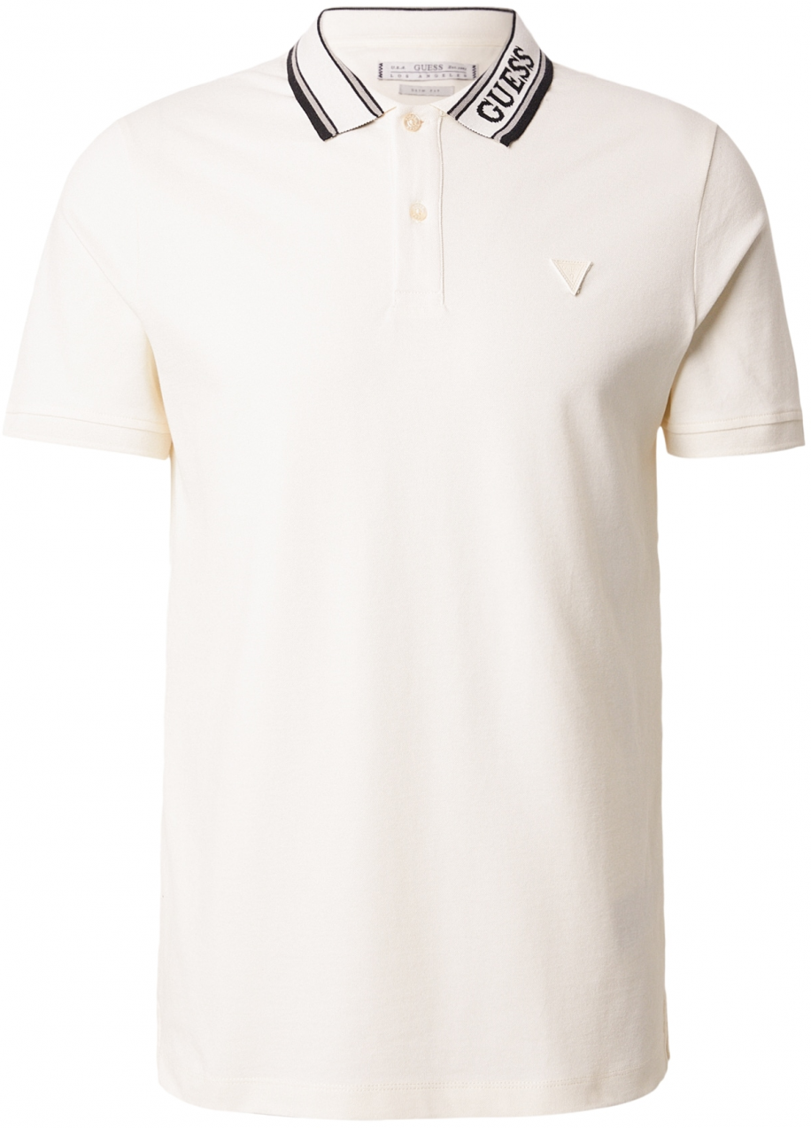 GUESS Tričko 'LYLE'  sivá / čierna / biela