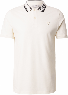 GUESS Tričko 'LYLE'  sivá / čierna / biela