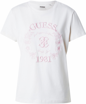 GUESS Tričko 'MADDALENA'  krémová / ružová