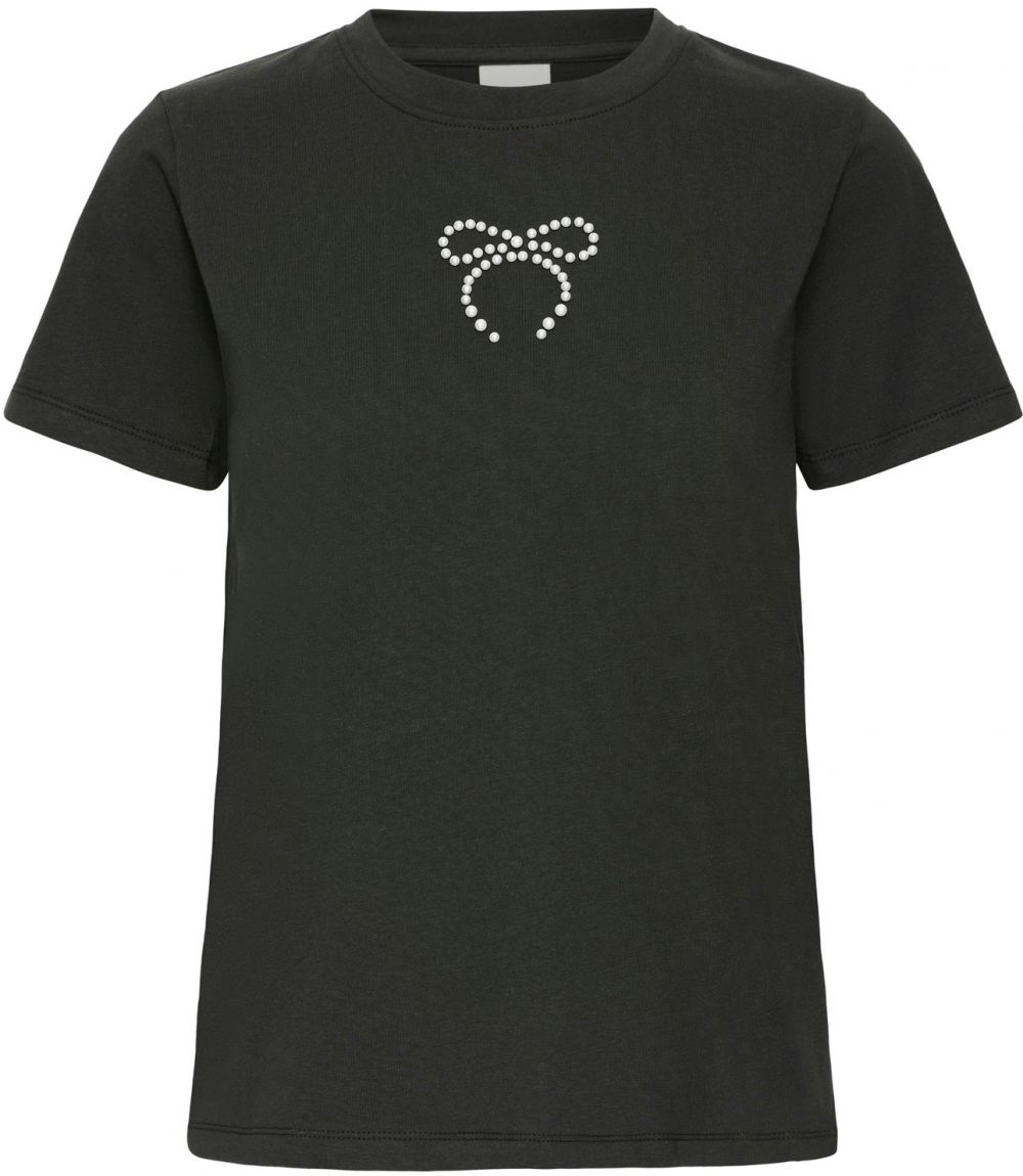 ICHI Tričko 'IHNYNNA'  čierna / perlovo biela