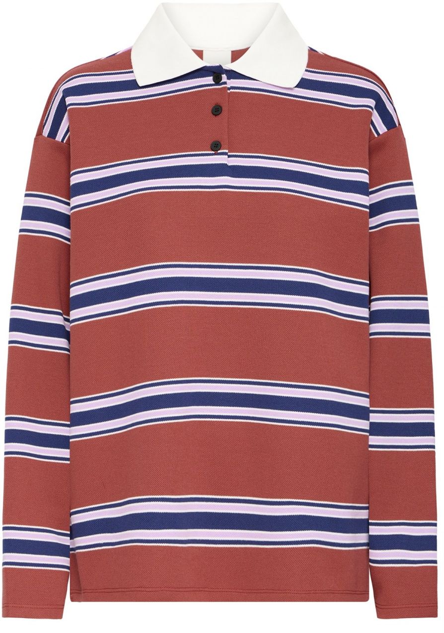 ICHI Tričko 'IHOPHIA'  tmavomodrá / hrdzavohnedá / ružová / biela