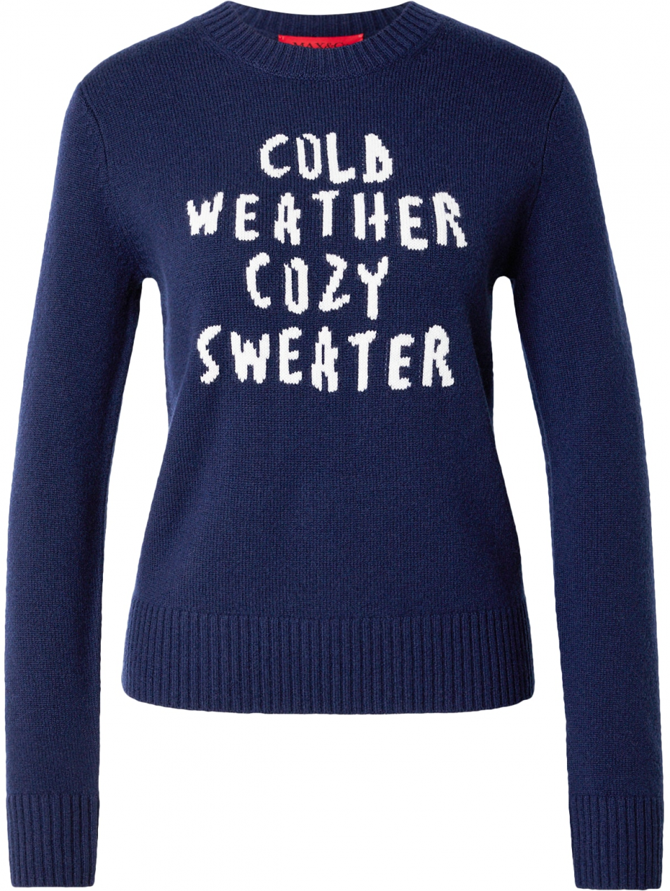 MAX&Co. Sveter 'FONTANA'  námornícka modrá / biela