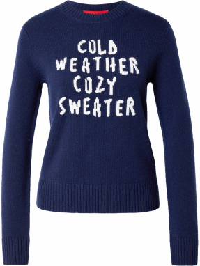 MAX&Co. Sveter 'FONTANA'  námornícka modrá / biela