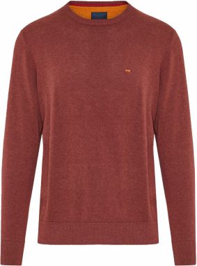 Funky Buddha Sveter  tmavohnedá / žltá